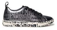 Desigual strieborné tenisky Shoes Cosmic Lettering