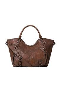 Desigual tmavo hnedá kabelka Bols Albita Rotterdam