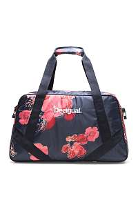 Desigual tmavo modrá športová taška Scarlet Bloom