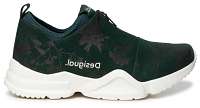 Desigual tmavo zelené neoprénové tenisky Sneaker Zip Gardens