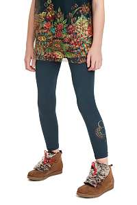 Desigual zelené dievčenské legíny Leggin Socrates - XL