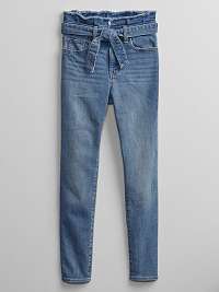 Detské džínsy high rise legging with stretch Modrá