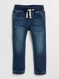 Detské džínsy jogger pull-on denim with stretch Modrá