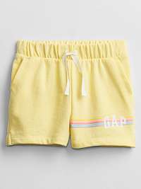 Detské kraťasy GAP Logo print pull-on shorts Žltá