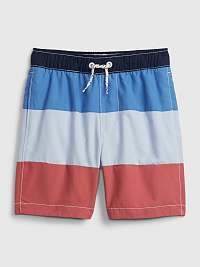 Detské plavky recycled printed swim trunks Farebná