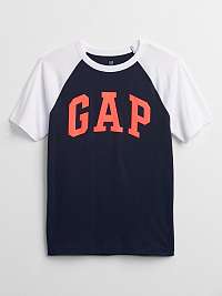 Detské tričko GAP Logo t-shirt Modrá