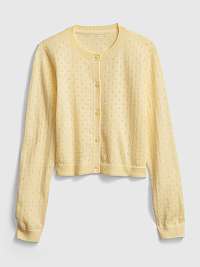 Detský sveter knit cardigan Žltá