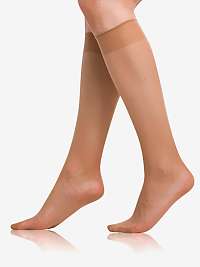 DIE PASST KNEE-HIGHS 20 DEN - Dámske matné silonkové podkolienky - almond