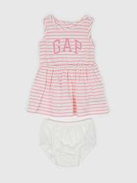 Dievčatá - Baby set šaty logo GAP Ružová