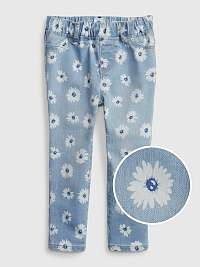 Dievčatá - Detské džínsy jeggings Washwell Modrá