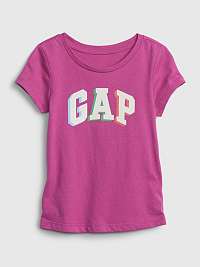 Dievčatá - Detské tričko GAP z organickej bavlny Fialová