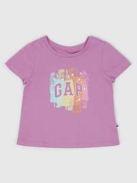 Dievčatá - Detské tričko s logom GAP Fialová