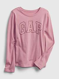 Dievčatá - Detské tričko s logom GAP Pink