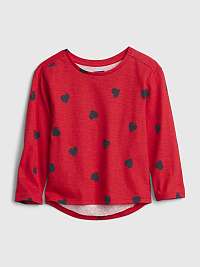 Dievčatá - Detské tričko s potlačou organická červená