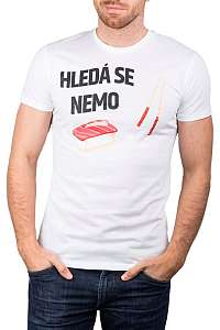 Differenta Design biele pánske tričko Hľadá sa Nemo