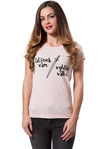 Differenta Design púdrové dámske tričko Tatínek vám vyhlásí válku