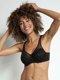 DIM GENEROUS ESSENTIEL UNDERWIRE BRA - Dámska krajková podprsenka - čierna