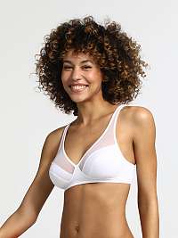 DIM GENEROUS WIREFREE BRA - Dámska podprsenka bez kostíc - biela