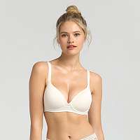 DIM INVISIBLE WIREFREE PADDED BRA - Dámska podprsenka s kosticami - off white