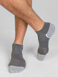 DIM SPORT IN-SHOE 3x - Pánske športové ponožky 3 páry - šedá