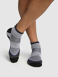 DIM SPORT IN-SHOE MEDIUM IMPACT 1x - Pánske športové ponožky 1 pár - tmavo šedá - čierna