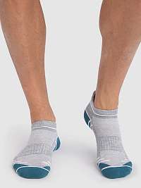DIM SPORT IN-SHOE MEDIUM IMPACT 2x - Pánske krátke ponožky 2 páry - zelená - šedá