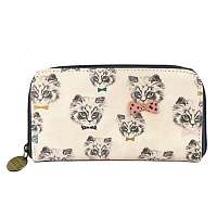Disaster biele dámska peňaženka Meow Wallet Repeat Print