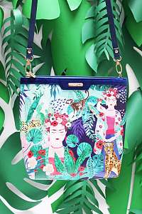 Disaster farebná crossbody kabelka Frida Kahlo Tropical Bag