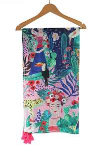 Disaster farebné šatka Frida Kahlo Tropical Scarf