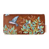 Disaster hnedé peňaženka Secret Garden Bird Wallet