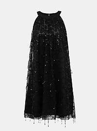 Dorothy Perkins čierne šaty s flitrami