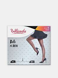 DOTS Tights 15 DEN - Dámske pančuchy s bodkami - čierne