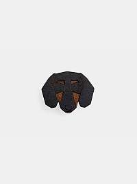 Drevená brošňa v tvare psa Dachshund Brooch BeWooden