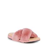 Emu Australia ružové šľapky Mareeba Dusty Pink s kožušinkou