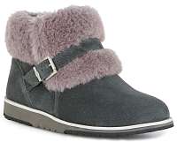 Emu Australia sivé topánky Oxley Fur Cuff Dark Grey