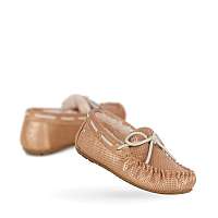 Emu bronzové jesenné mokasíny Amity Metallic Rose Gold