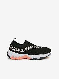 Espadrilky, slip on pre ženy Versace Jeans Couture - čierna