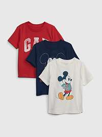 Farebné chlapčenské tričká GAP Disney Mickey Mouse, 3ks