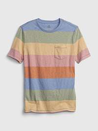 Farebné chlapčenské tričko pruhované GAP