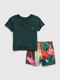 Farebný detský set tričko a šortky Brannan GAP