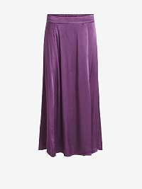 Fialová dámská dlouhá plisovaná sukně VILA Nysitta