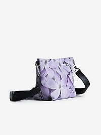 Fialová dámska kvetovaná crossbody kabelka Desigual Imperial Patch Calpe