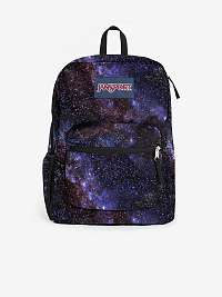 Fialovo-čierny vzorovaný batoh Jansport Cross Town