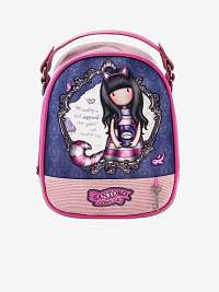 Fialovo-ružový dievčenský batoh Santoro Gorjuss Cheshire Cat