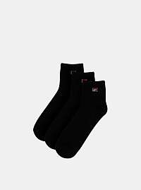 Fila čierne 3 pack ponožiek