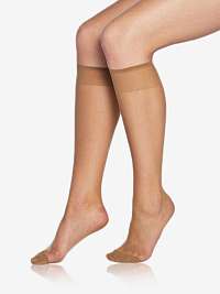 FLY KNEE HIGHS 15 DEN - Silonkové podkolienky - amber