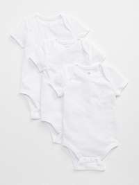 GAP 3 pack biele detské body First Favorite Short