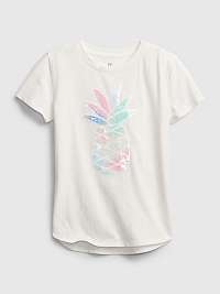 GAP biele dievčenské tričko Pineapple
