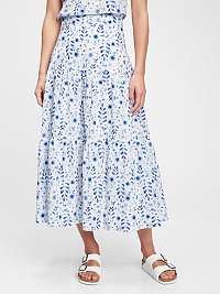 GAP bielo-modrá dlhá sukňa
