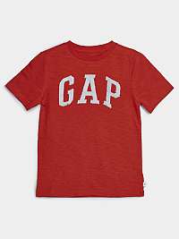 GAP červené chlapčenské tričko s logom